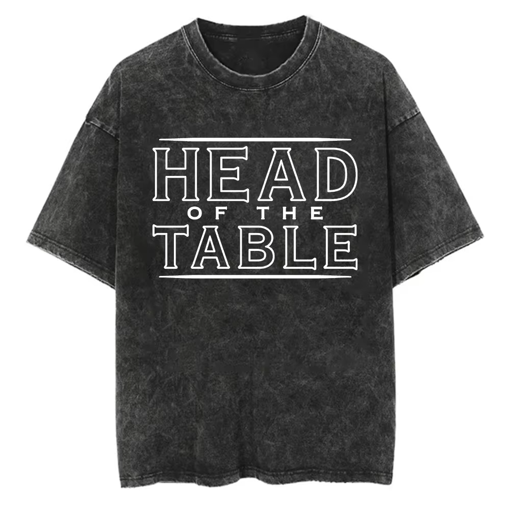 Roman Reigns T-shirt col rond manches courtes coton lavé T-shirt femmes hommes Streetwear vêtements de mode