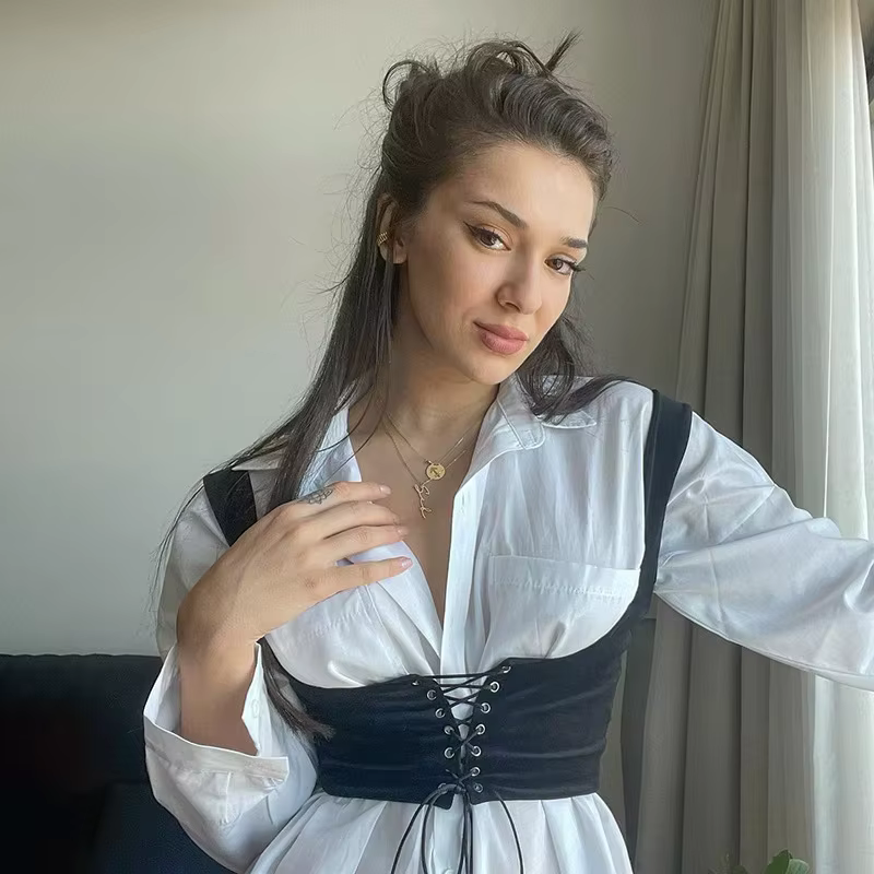Femmes à lacets sous le buste Corset ceinture taille formation haut