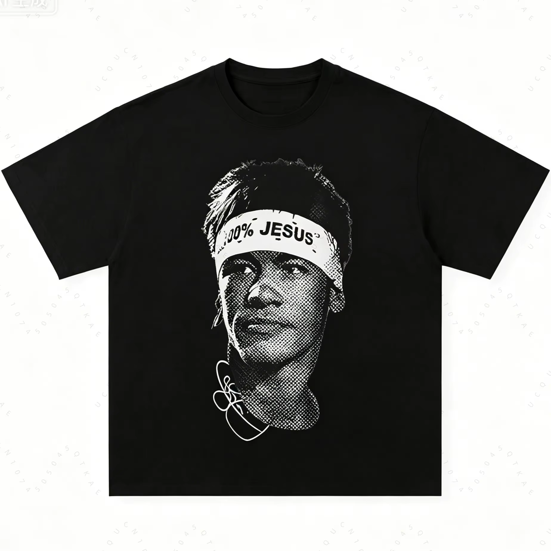 T-shirt en coton à manches courtes imprimé Neymar Star du football américain pour hommes et femmes