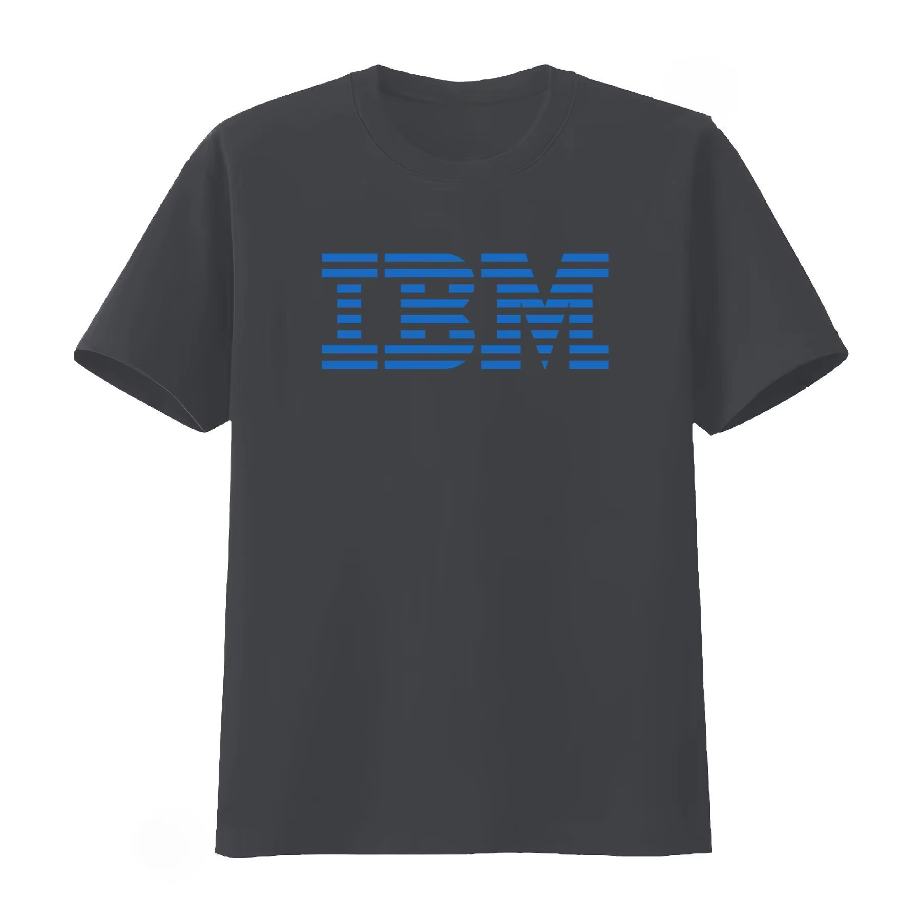 T-shirt IBM – Design élégant bleu et noir pour les passionnés de technologie – Haut décontracté polyvalent – Vêtements