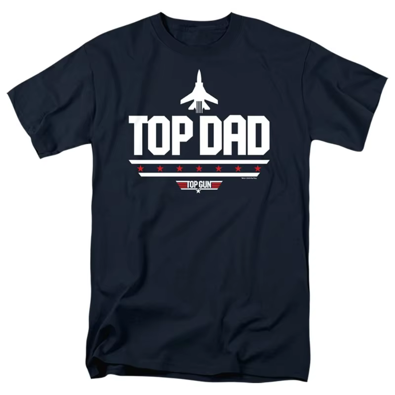 T-shirt Top Gun avec logo vieilli (Marron chiné) Nouvelle collection été 2026 pour femme