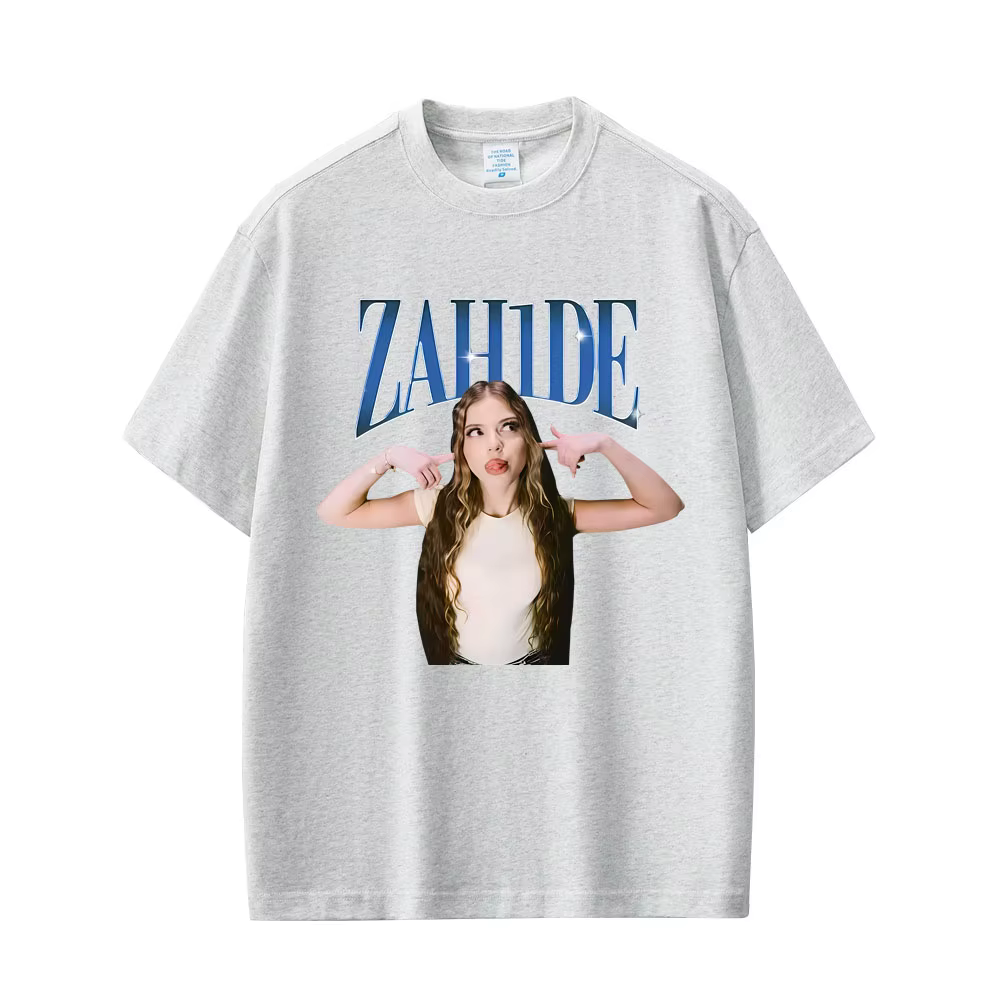 Chanteur Zahide imprimé graphique T-shirts hommes femmes mode décontracté coton à manches courtes
