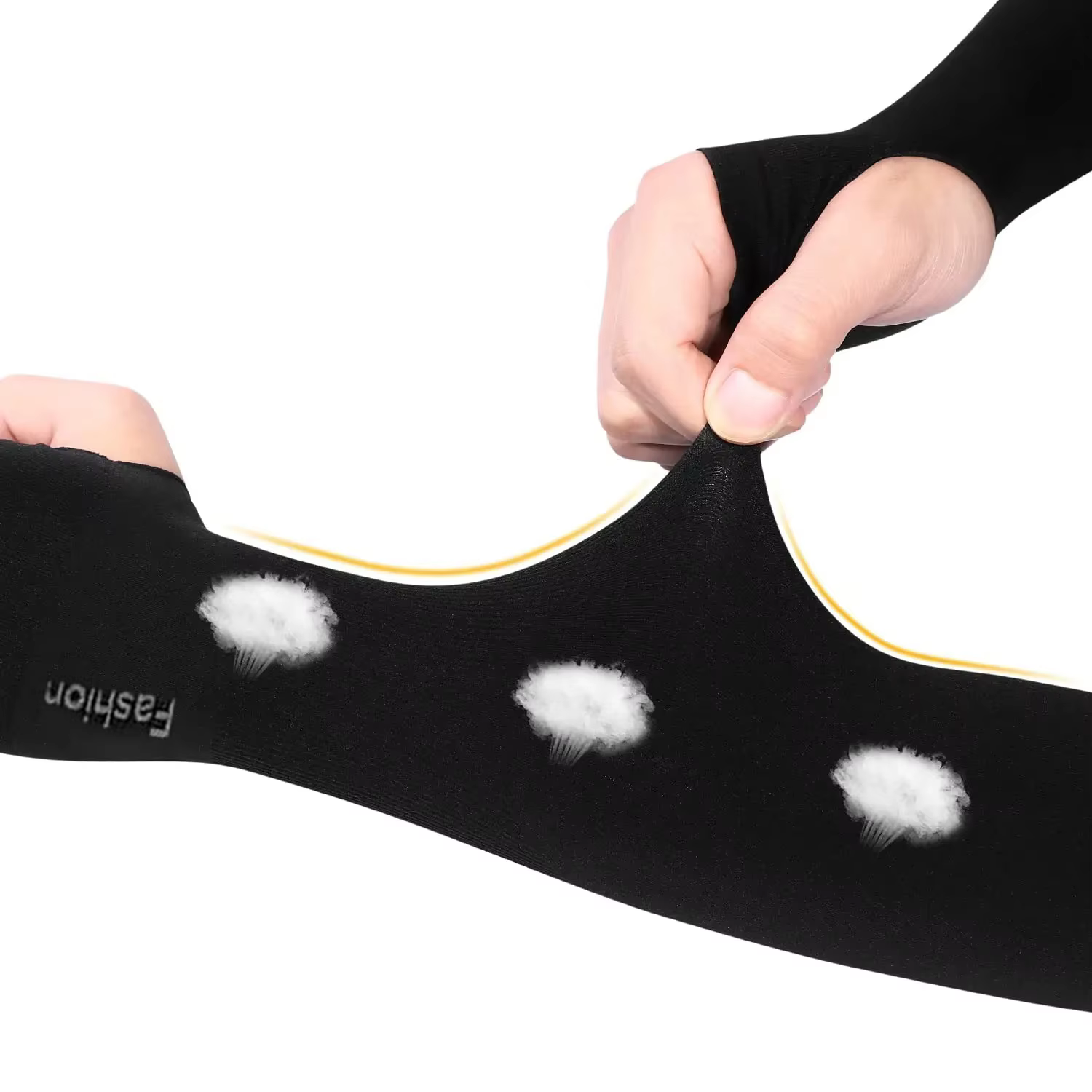 Manchons de bras noirs pour hommes et femmes