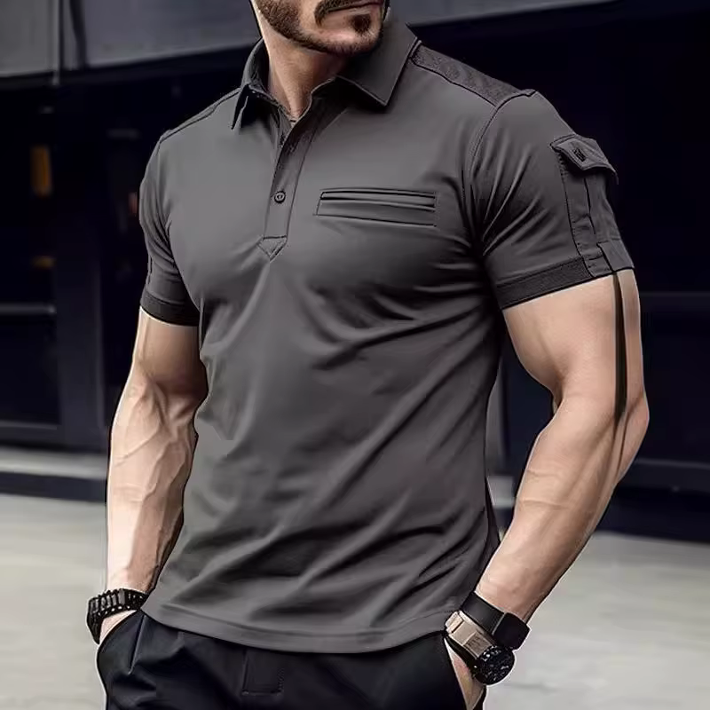 Polo rétro d'été pour homme