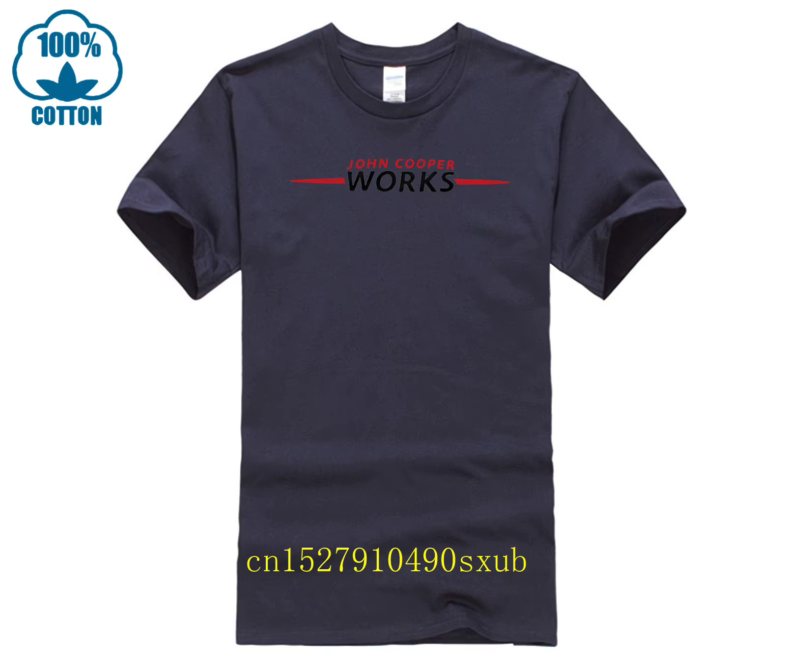 Polo John Cooper Work Mini JCW Logo blanc et gris
