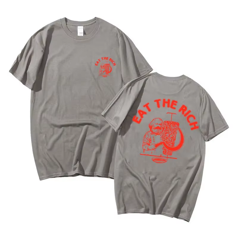 T-shirt à imprimé Double face pour homme et femme