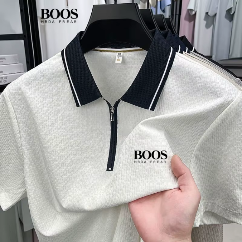 Polo en soie de haute qualité pour hommes