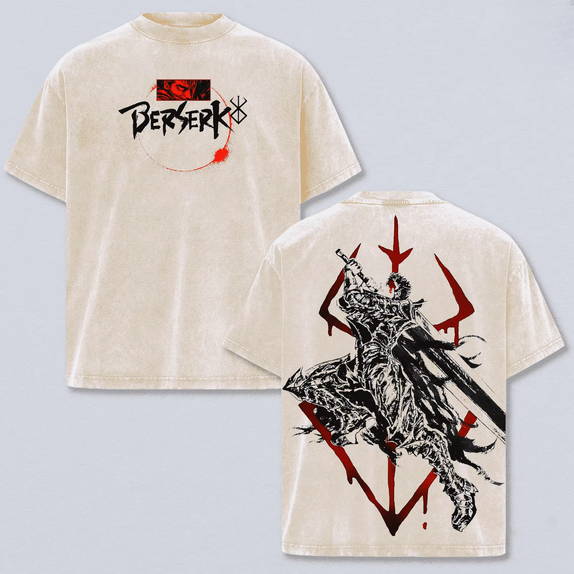 T-shirt Berserk Guts Manga pour hommes
