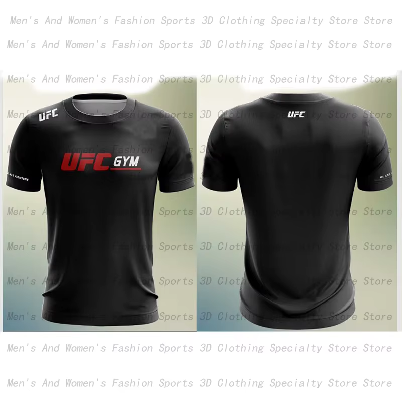 2025 été UFC bataille séchage rapide respirant T-shirt 3D combat à manches courtes haut nouveaux hommes Sports extrêmes