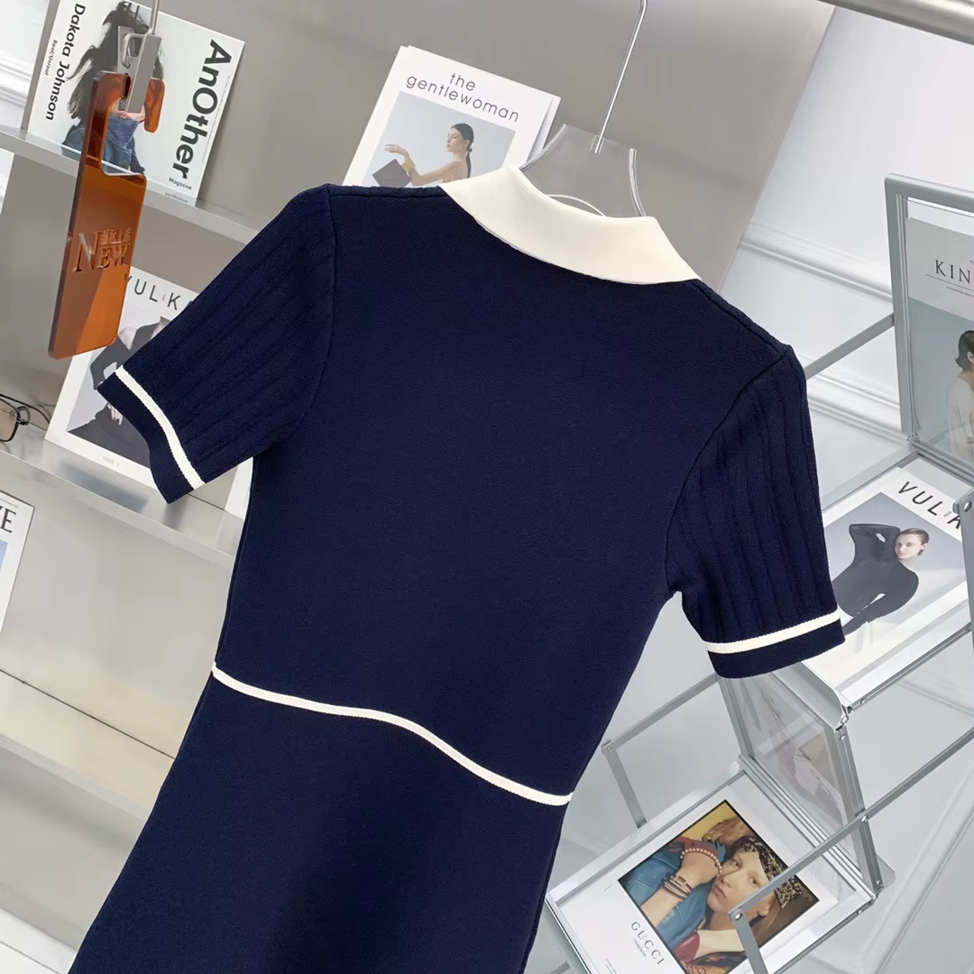 Robe polo à manches courtes pour femmes