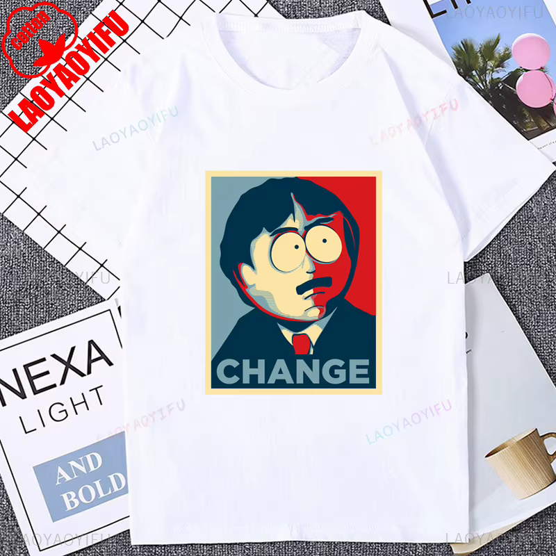 South Park Graphique Imprimé Homme T-shirt Coton Manches Courtes Streetwear Décontracté Mode Lâche Femmes