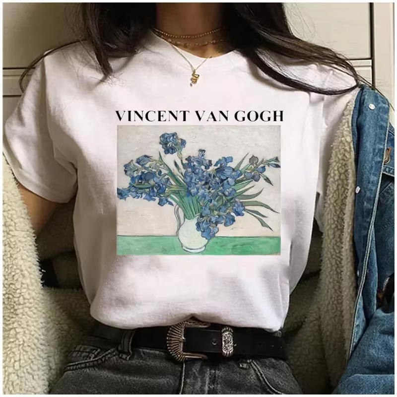 Offre spéciale T-Shirt femmes Van gogh imprimé femme