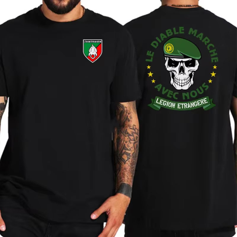 Légion étrangère française Forces spéciales armée de la guerre mondiale T-Shirt hommes Swag