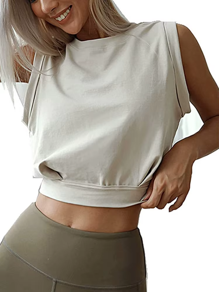 Haut court en coton pour femmes