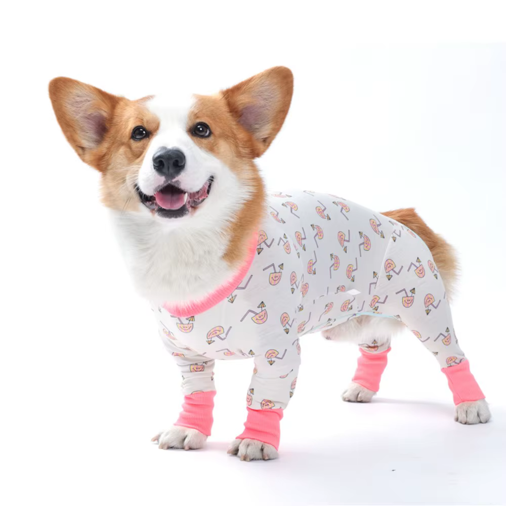 Pyjama pour chien avec couverture complète du ventre