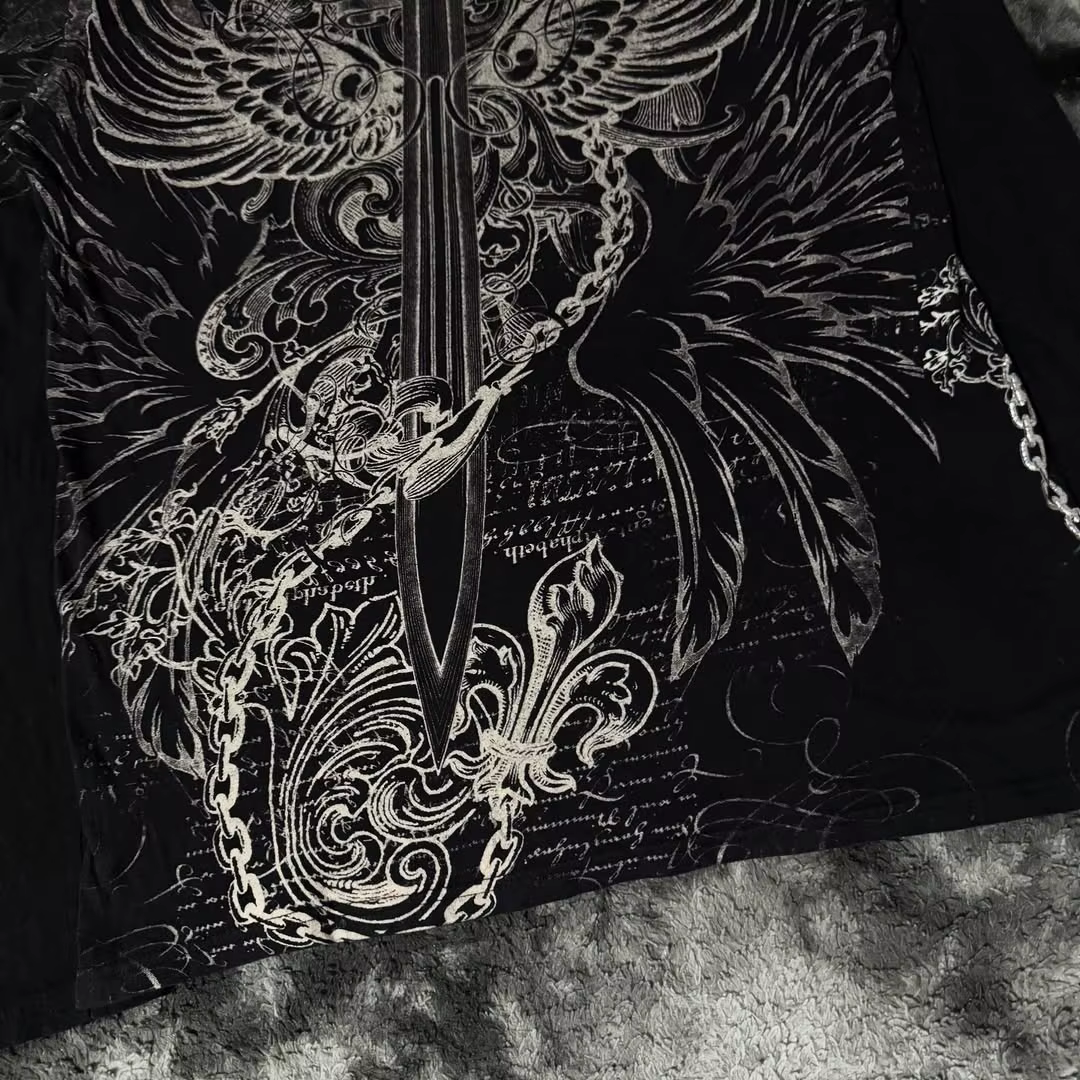 Sweat-shirt gothique noir pour hommes