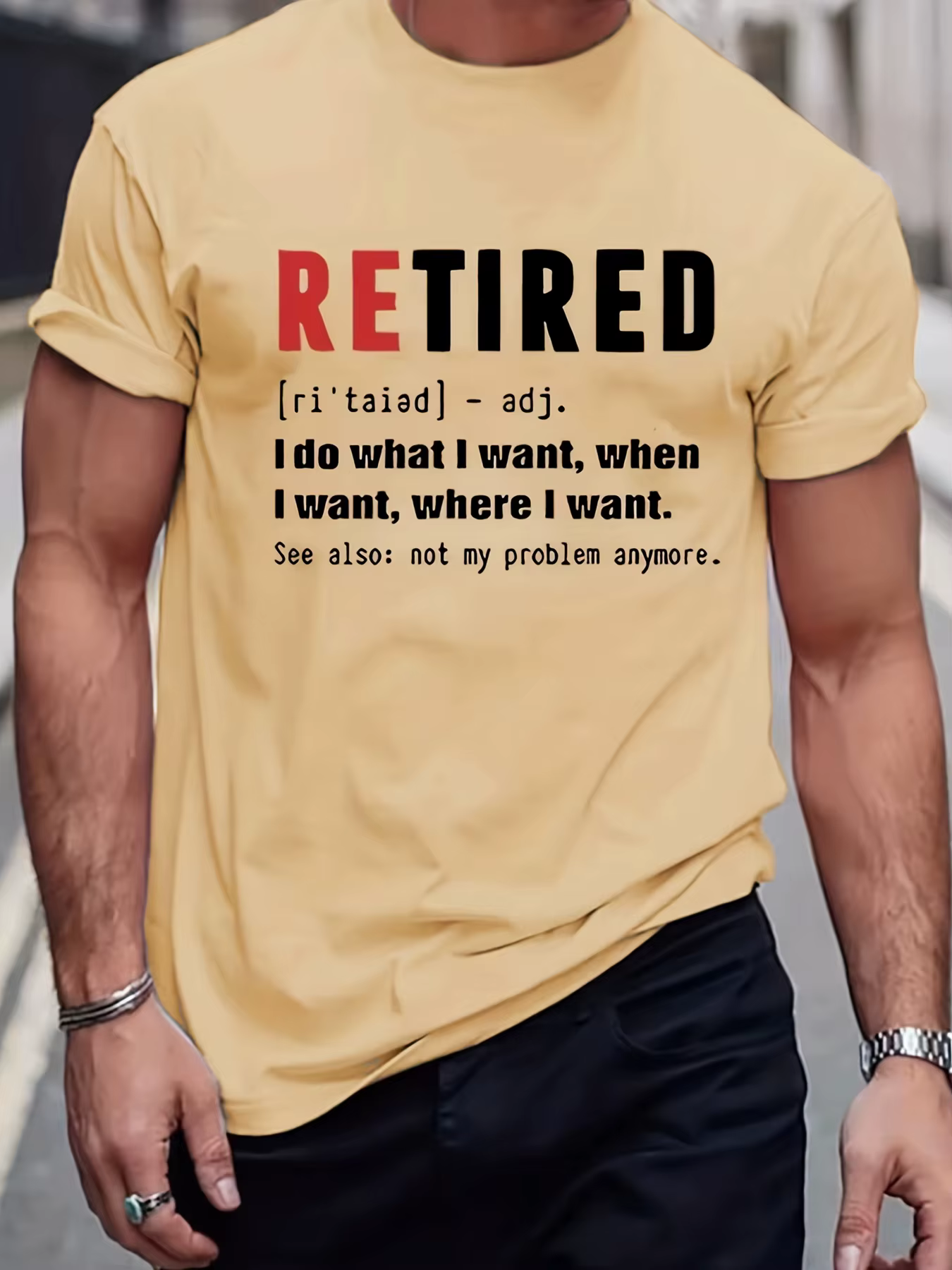 T-shirt à manches courtes à col rond pour hommes