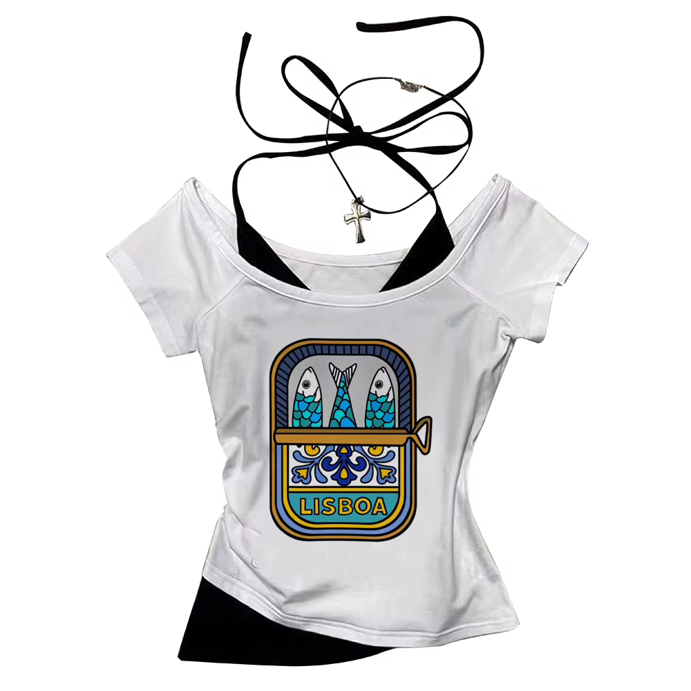 T-shirt graphique pour femme