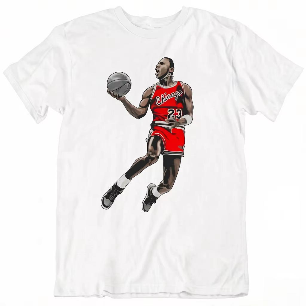 T-shirt rétro Michael Jordan 2026 Bred Noir Blanc