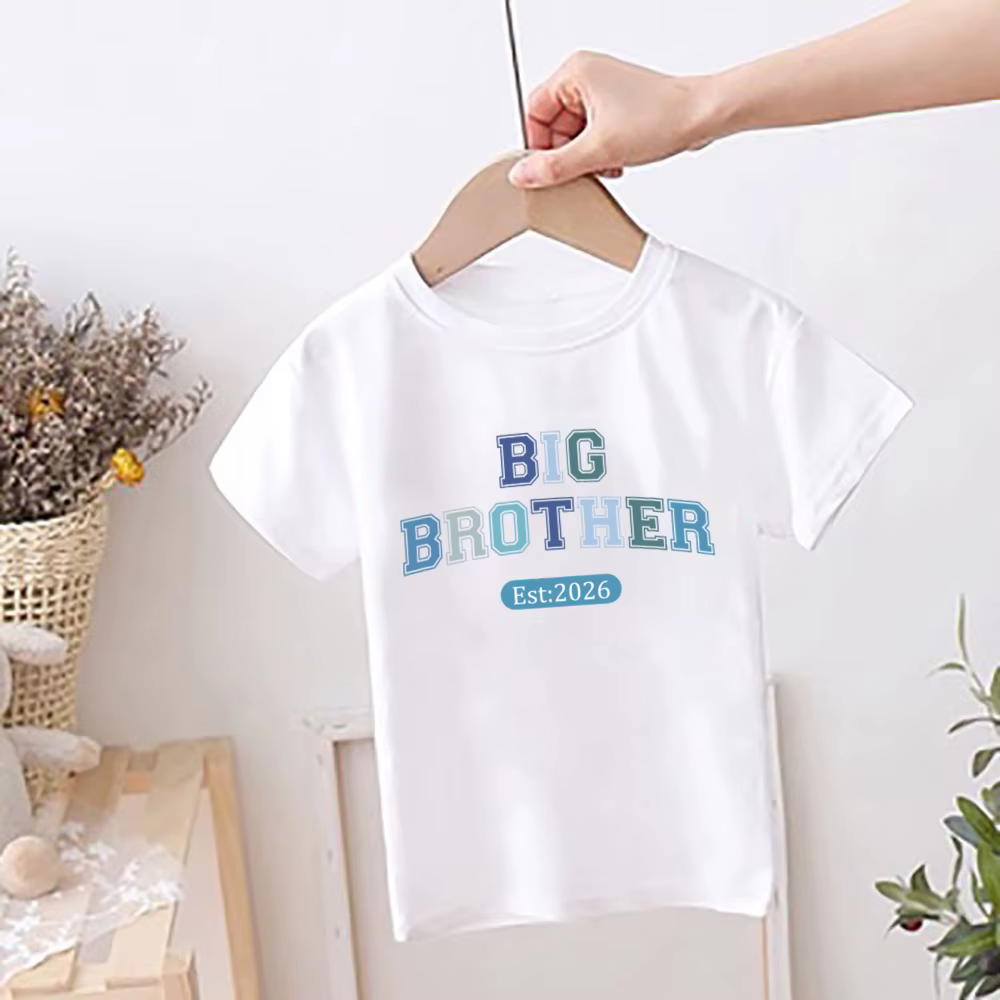 T-shirts imprimés pour enfants « Big Brother Est 2026 »