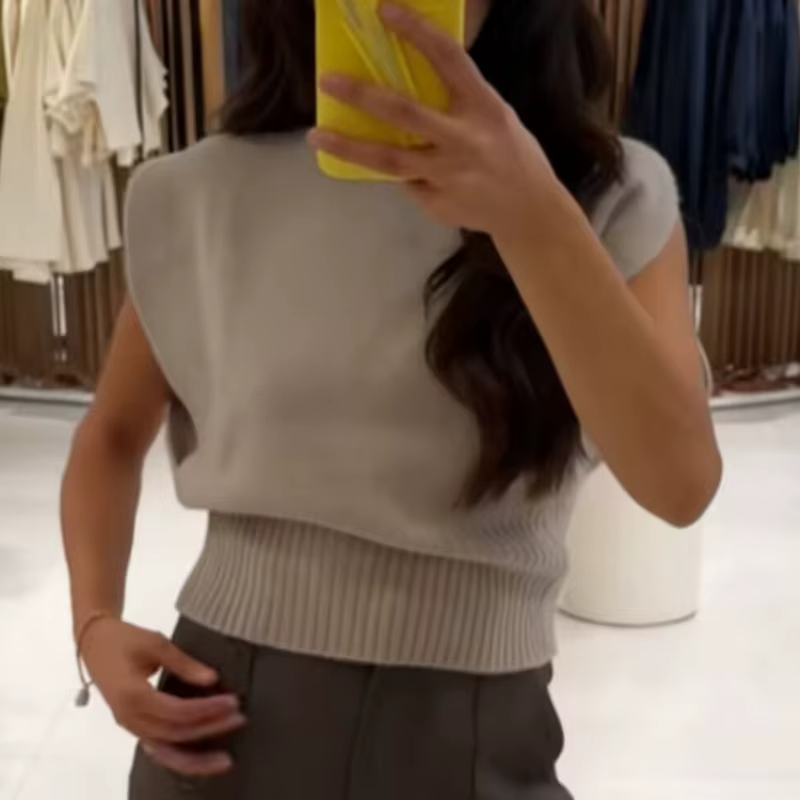 Gilets sans manches pour femmes gilet Tricot