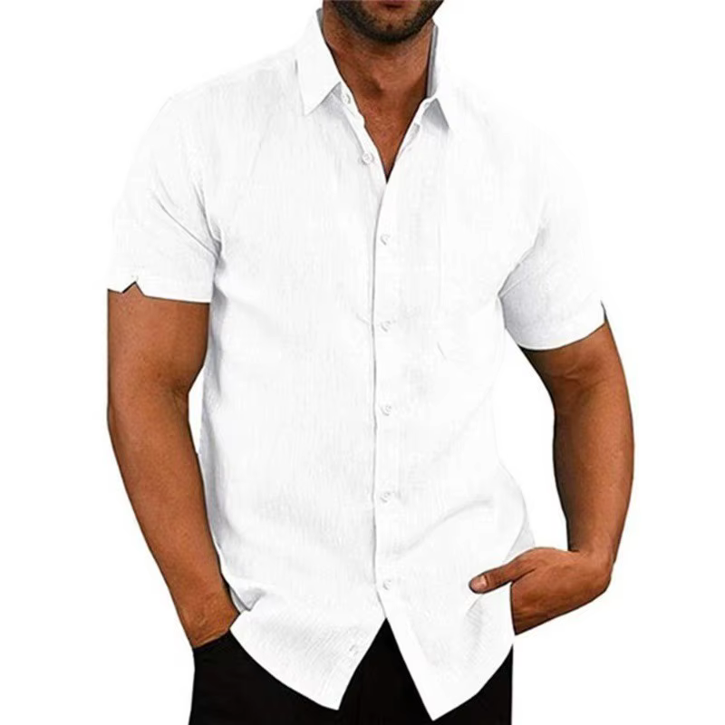Chemise d'été à col Polo pour hommes