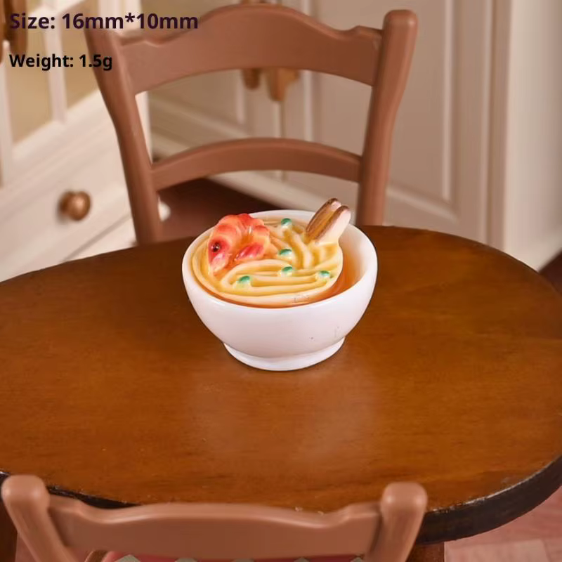 Miniatures de plats chinois pour maison de poupée 1/12