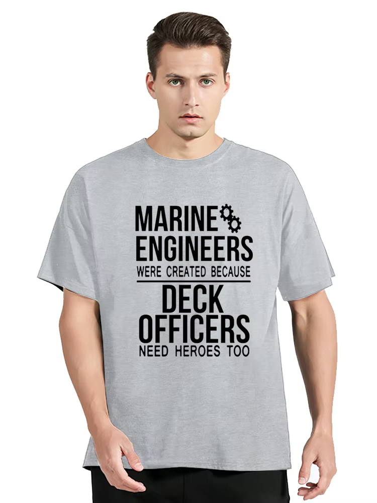 Drôle ingénieur marin t-shirts graphique coton Streetwear Harajuku génial blague T-shirt hommes vêtements surdimensionné