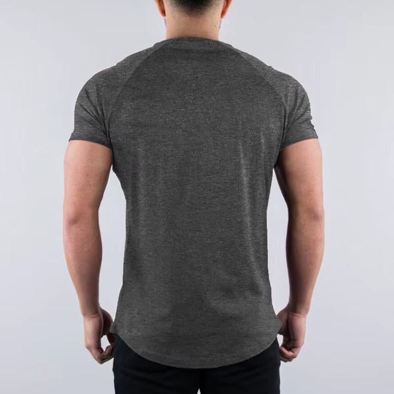 Hommes été maigre T-Shirt style décontracté à manches courtes