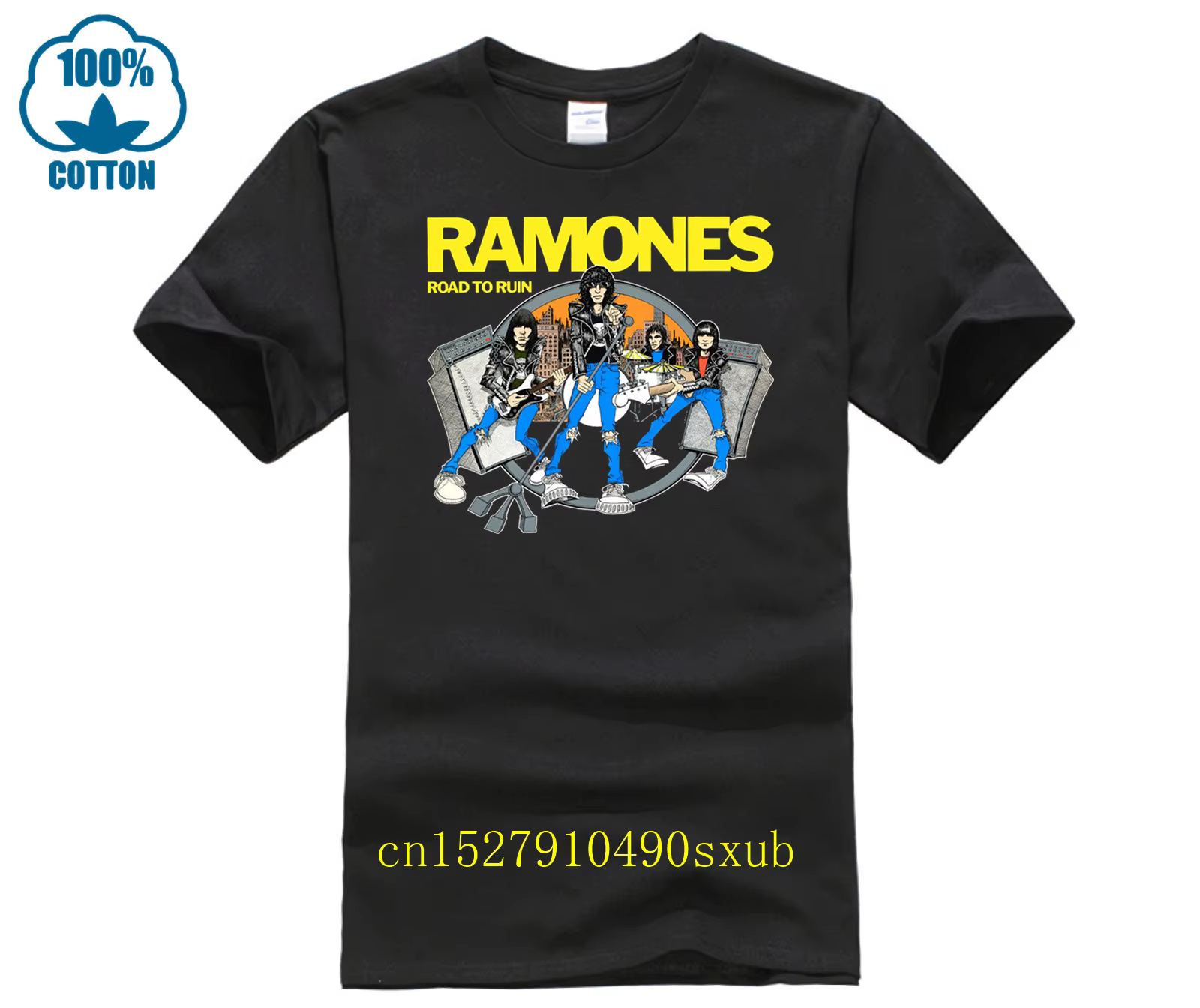 GILDAN t-shirt décontracté homme Ramones Nouvelle Mode 2017 Brandfashion Imprimer Slim Fit