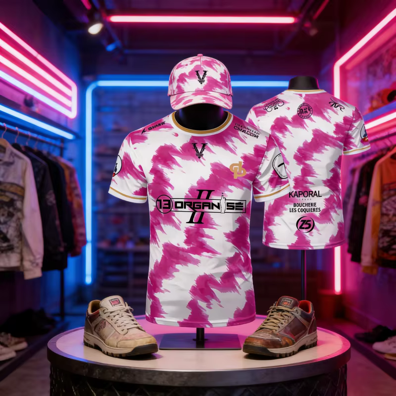 Nouveau T-shirt de football Marseille Rap à imprimé intégral