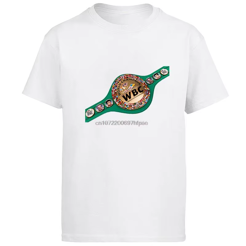 Champions de boxe du monde Wbc Canelo Alvarez Champions graphiques T-Shirts coton à manches courtes T-Shirts hommes impression t-shirt