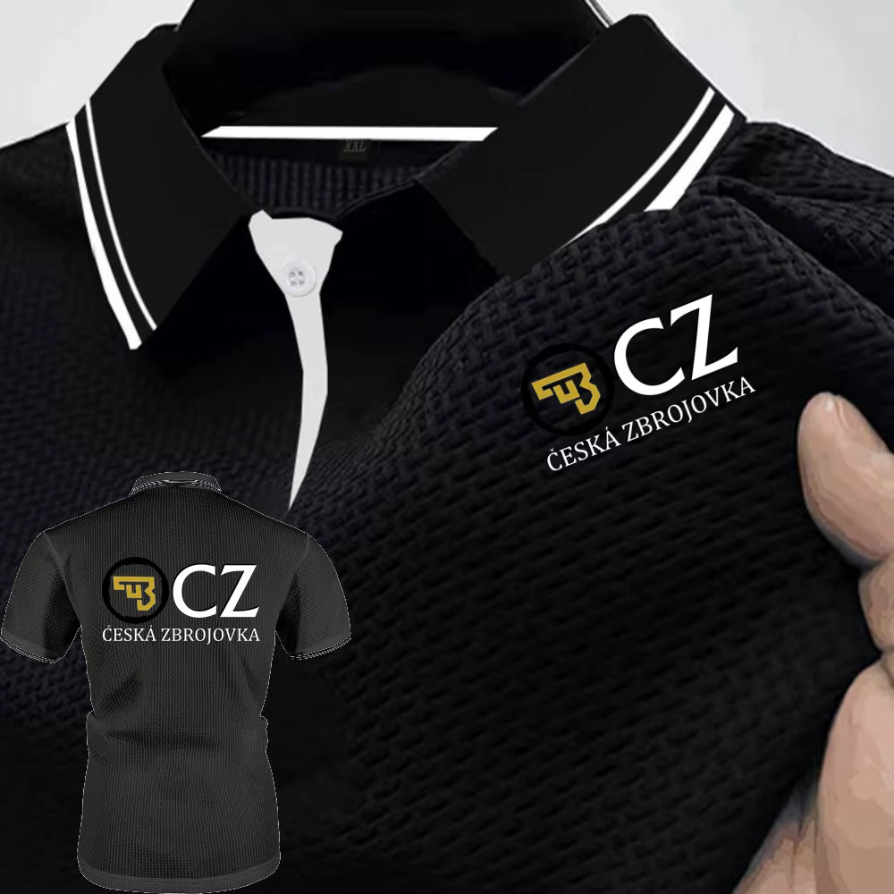 Polos CZ Ceska Zbrojovka armes à feu hommes glace soie Cool Fit hauts t-shirt Chic jeunesse