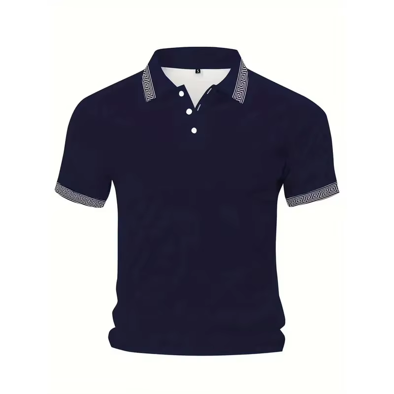 Nouveaux polos pour hommes pour l'été 2026 : motif rayé 3D décontracté