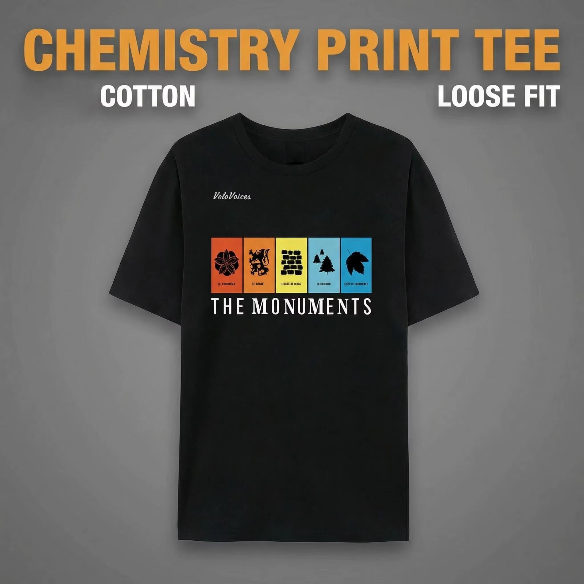 T-shirt Veltiendra ces Monuments en Coton pour Homme et Femme
