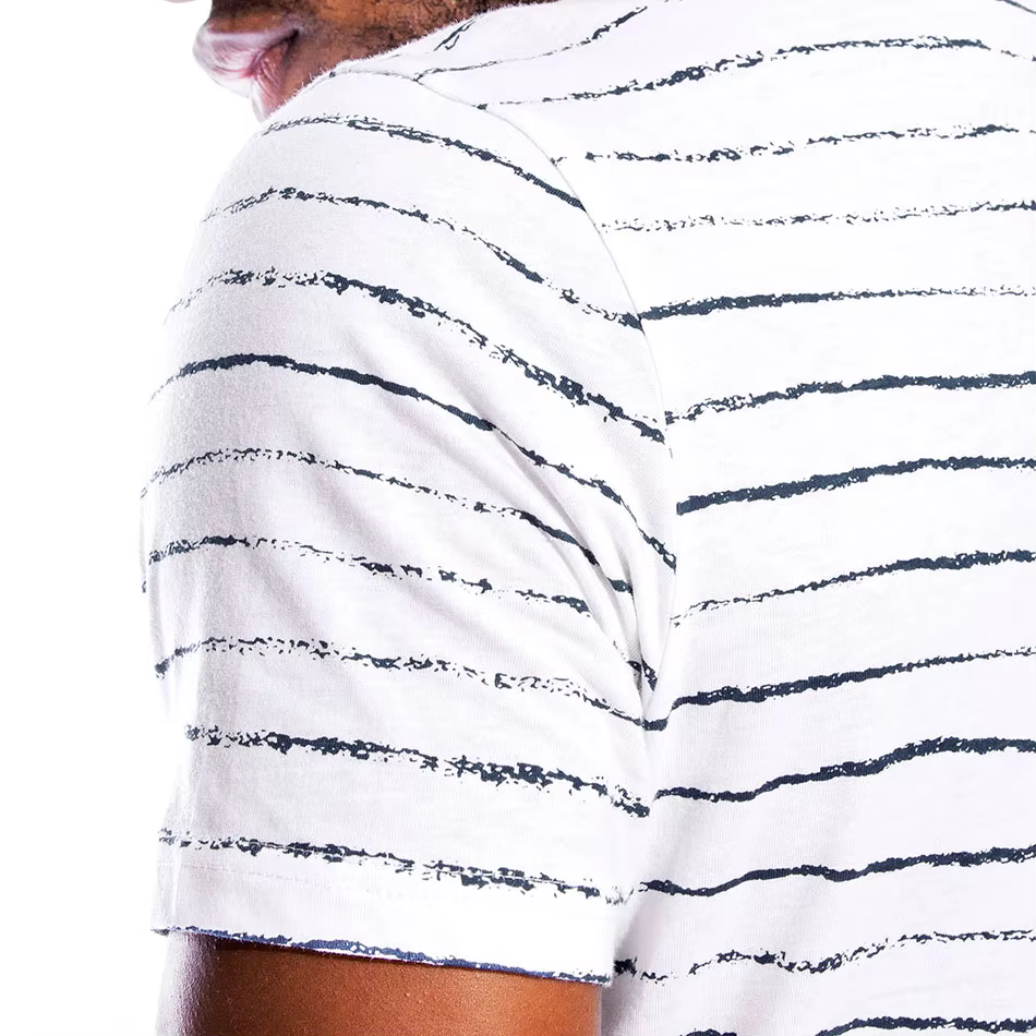 T-shirt à rayures zébrées pour homme