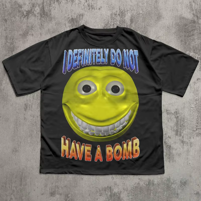 Hommes femmes j'ai définitivement pas d'avoir une bombe drôle Meme T-Shirt surdimensionné nouveauté sarcastique