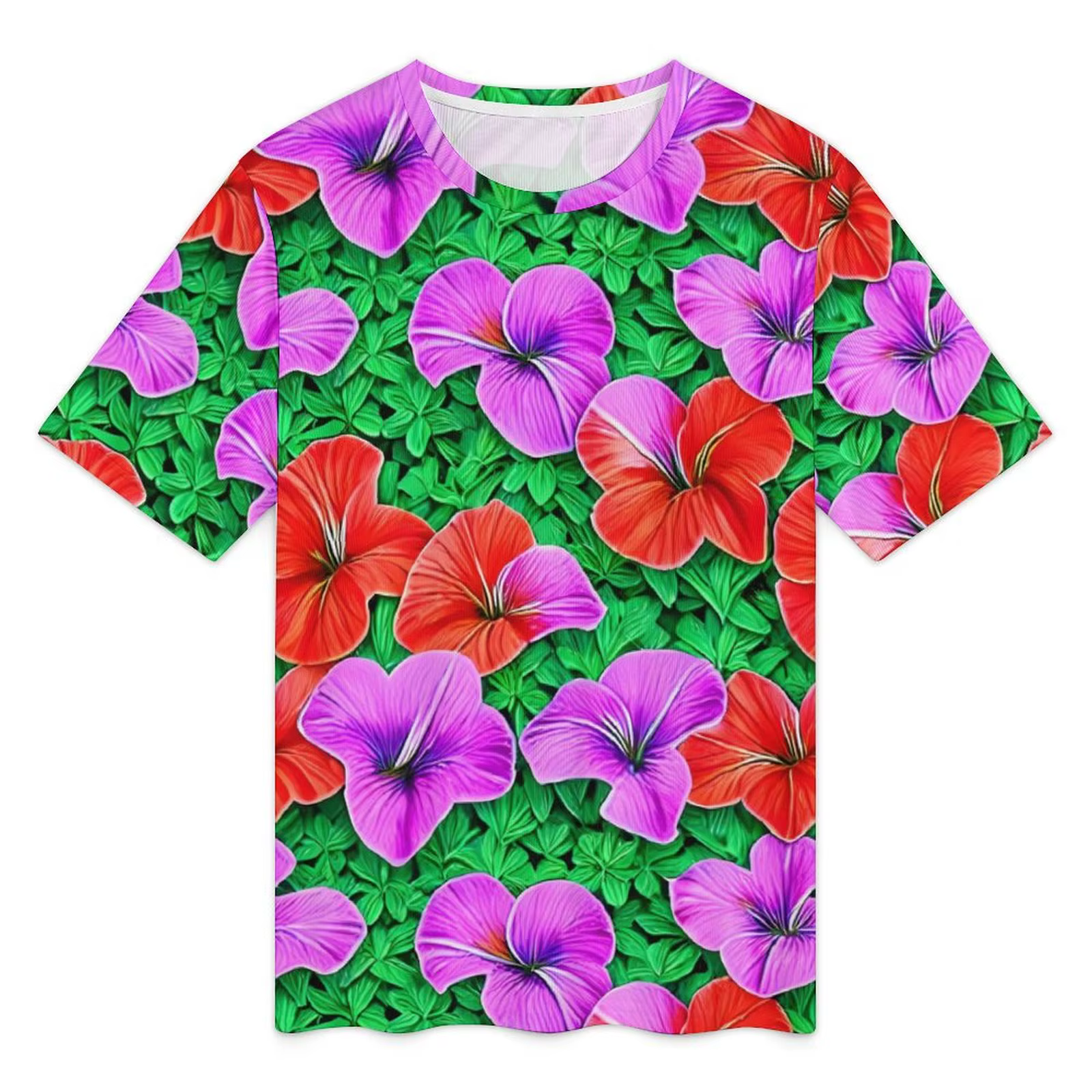 T-shirt imprimé floral pour hommes