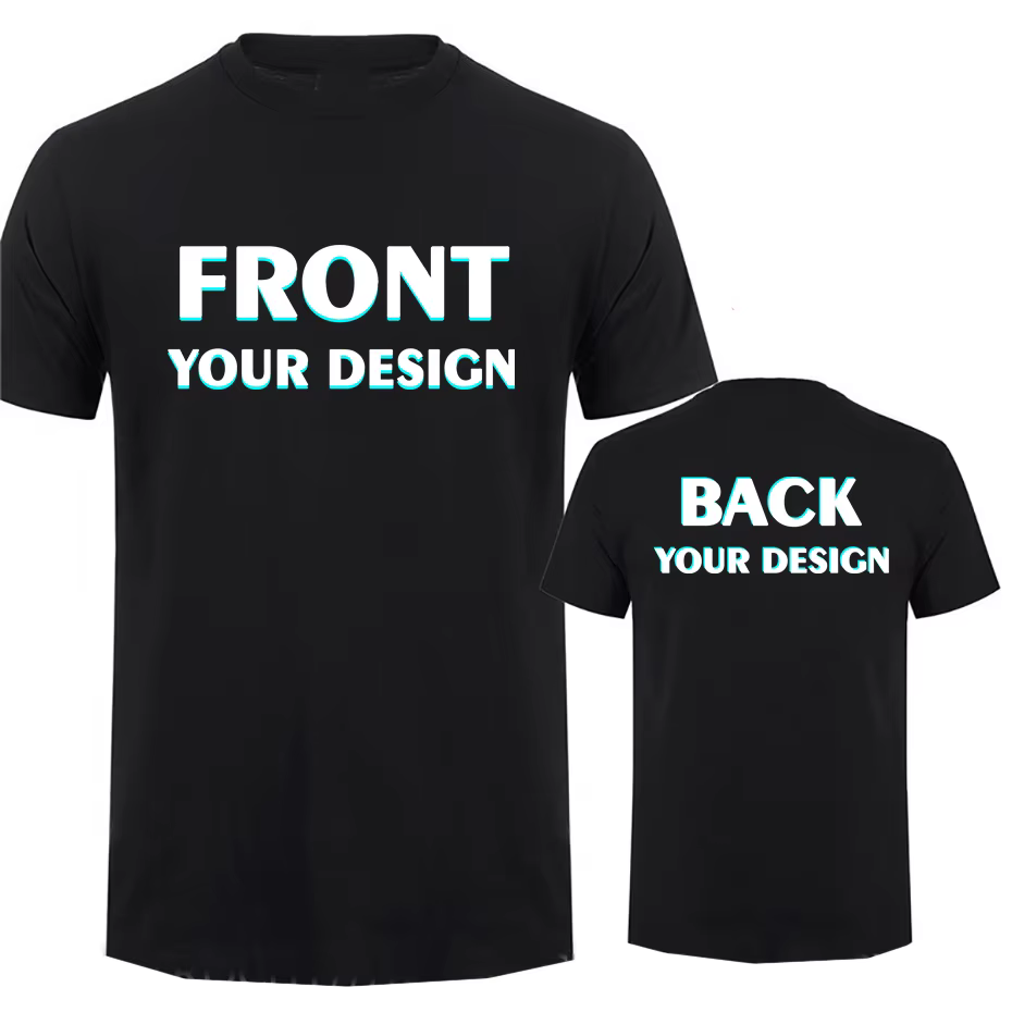 Personnalisé votre propre conception impression T-shirt coton hommes surdimensionné