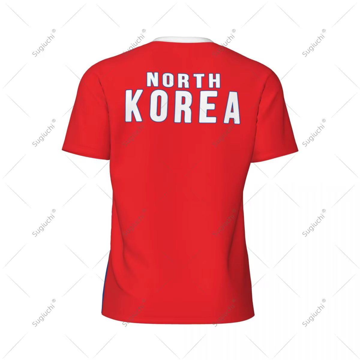 T-shirt de sport pour hommes et femmes avec drapeau de la Corée du Nord
