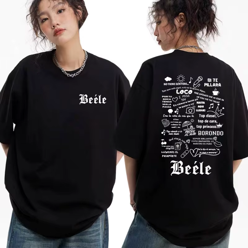 T-shirt graphique pop BEELE Album Merch pour hommes et femmes