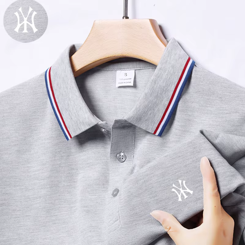 Polo pour homme avec logo brodé exquis sur la poitrine