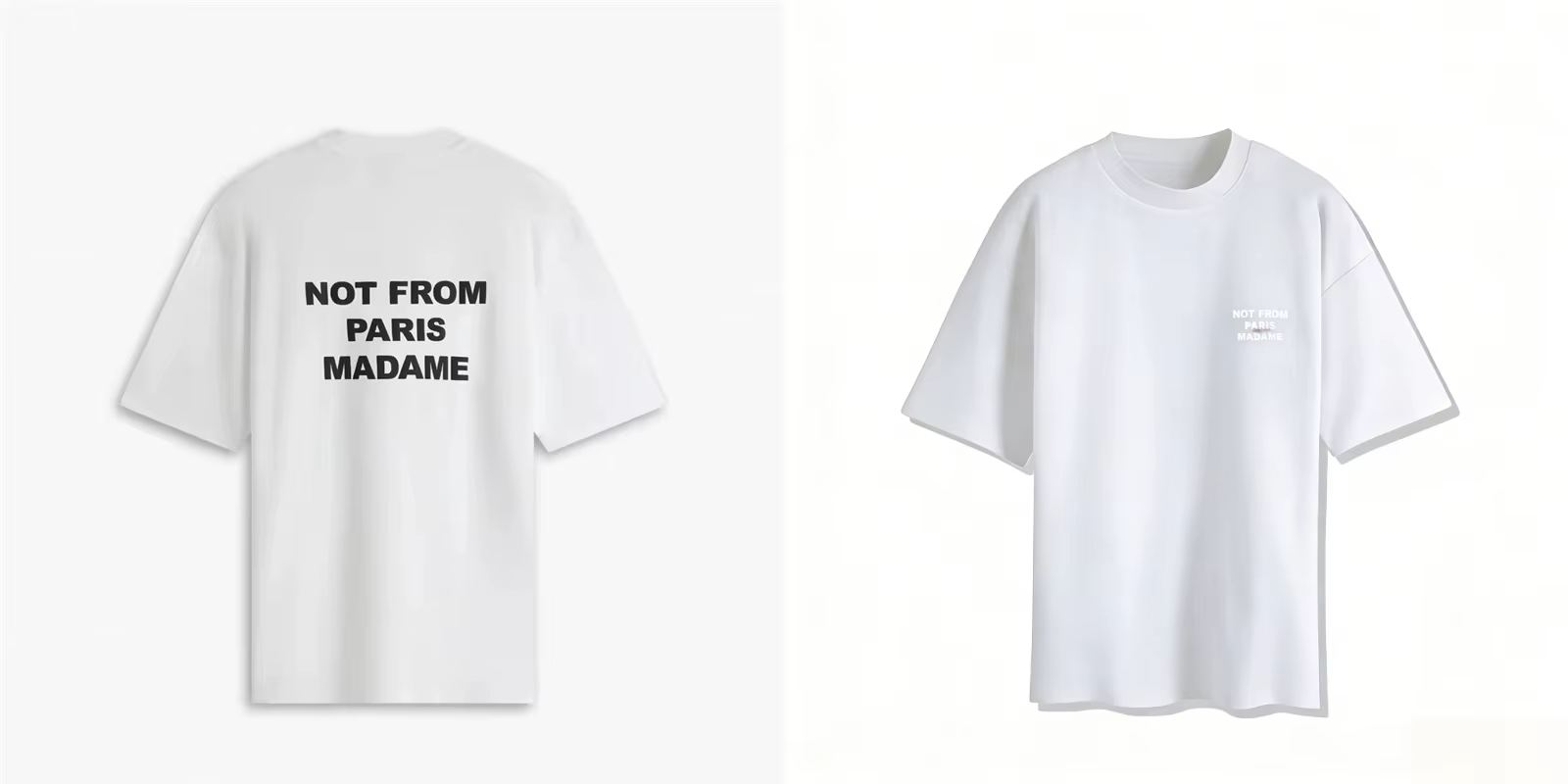 T-shirt d'été noir à manches courtes Paris 2026 – Style décontracté