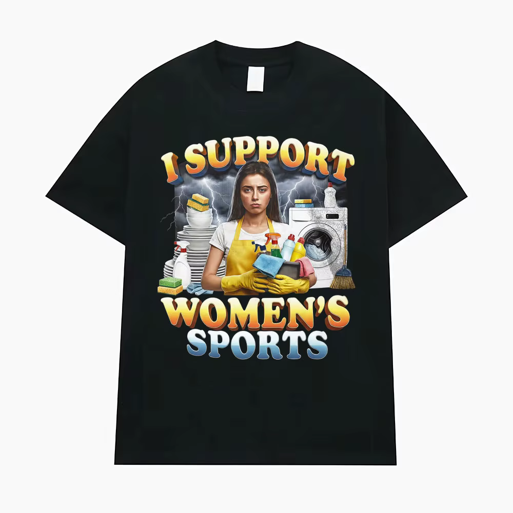 T-shirt humoristique et sarcastique « J'encourage les sports féminins » pour hommes et femmes
