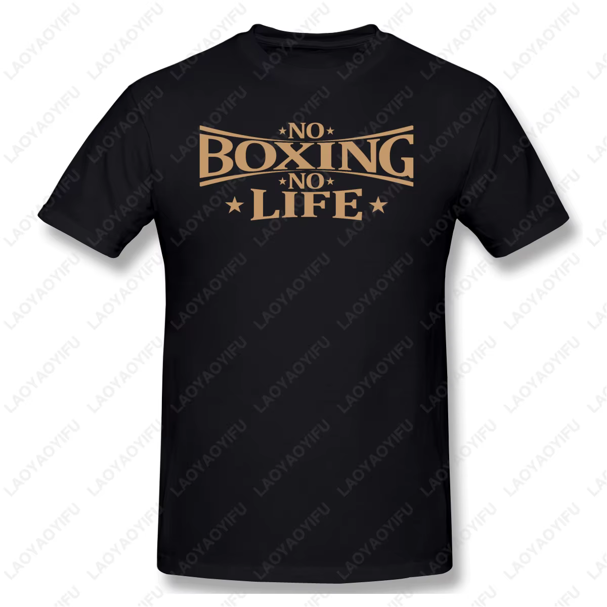 T-shirt imprimé No Boxing No Life pour homme et femme, streetwear unisexe, col rond, vintage, créatif, drôle, Industries castique, basique, homme, femme