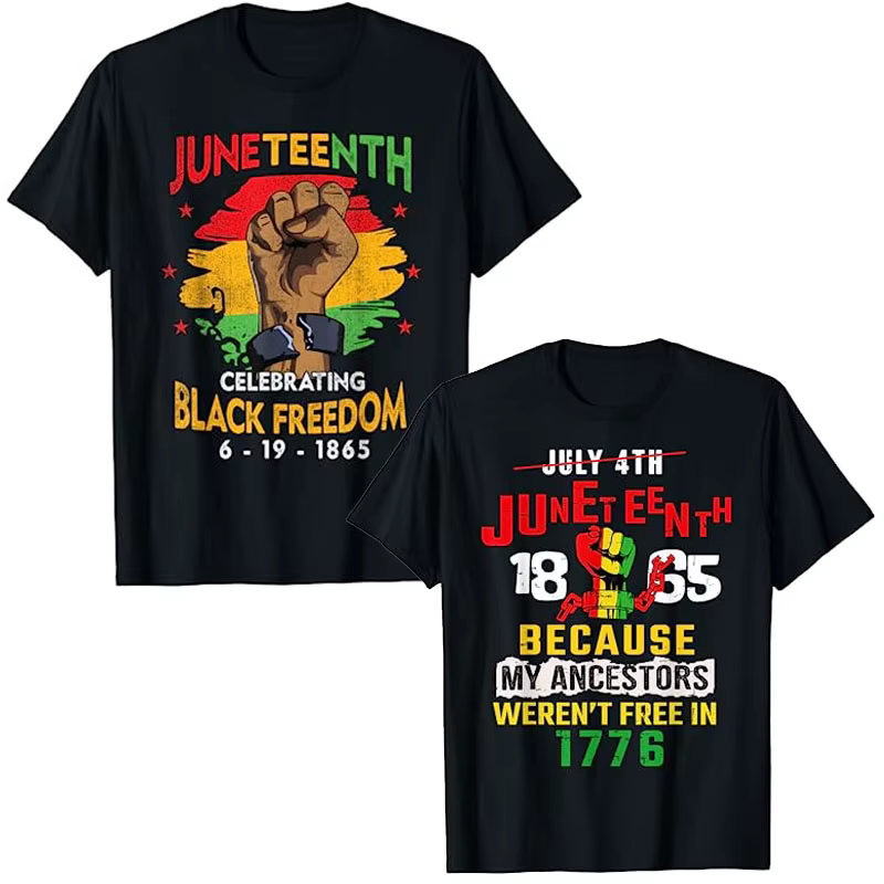 Juneteenth-T-shirt à manches courtes pour femme