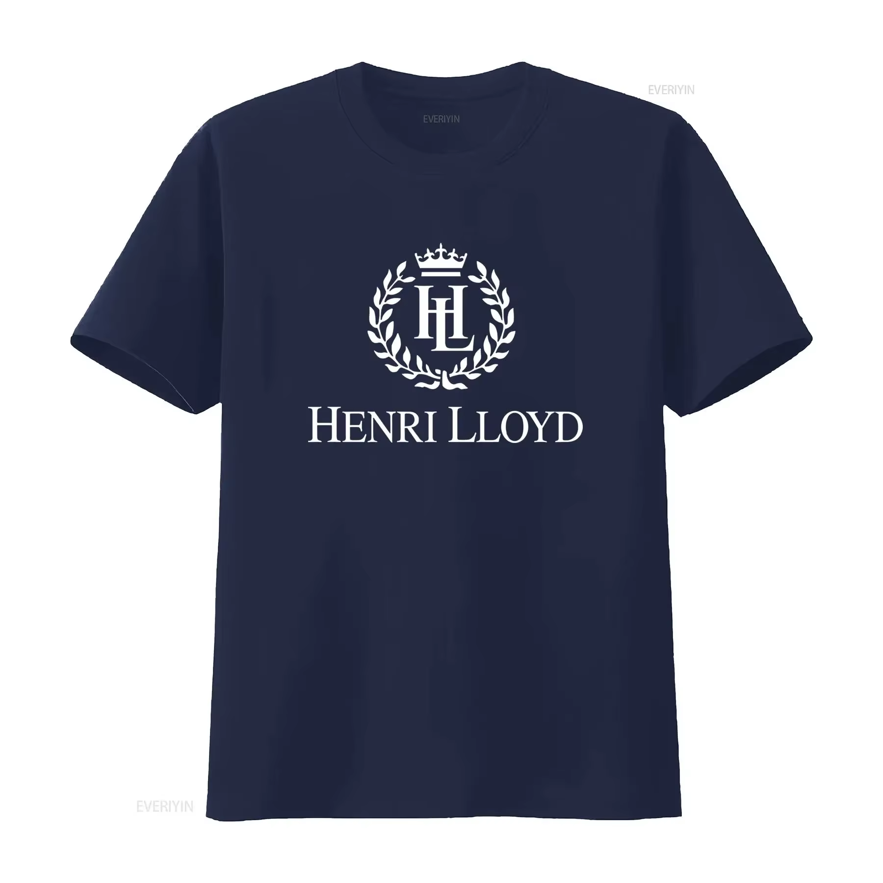 T-shirt noir avec Logo Henri Lloyd pour hommes