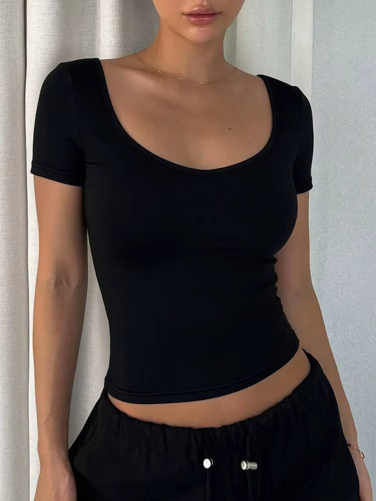 T-shirt dos nu pour femmes