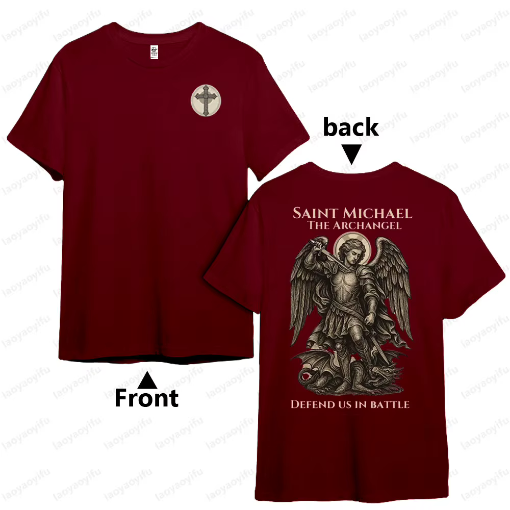 Saint Michael l'archange t-shirt guerrier catholique