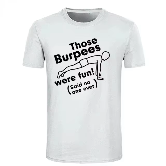 T-shirt Crossfit Burpee King en coton pour hommes et femmes, Streetwear d'été